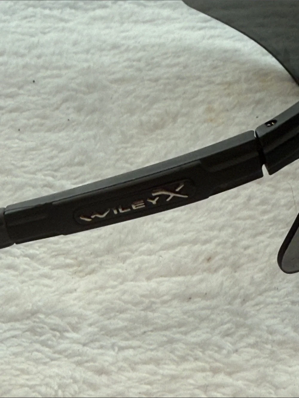 Wiley X PT-1S Sunglasses Gray Smoke Lens Black Frame Z87 Ballistic Made In Italy
